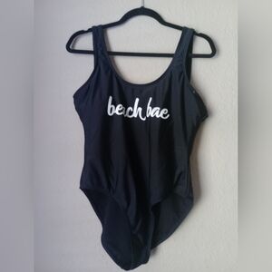 No Boundaries Black Women's Junior Swimsuit Size L